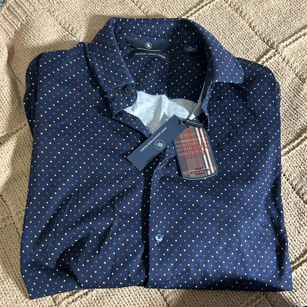 HartSoft Luxury Cotton Autumnal Equinox Button Down Long Sleeve
